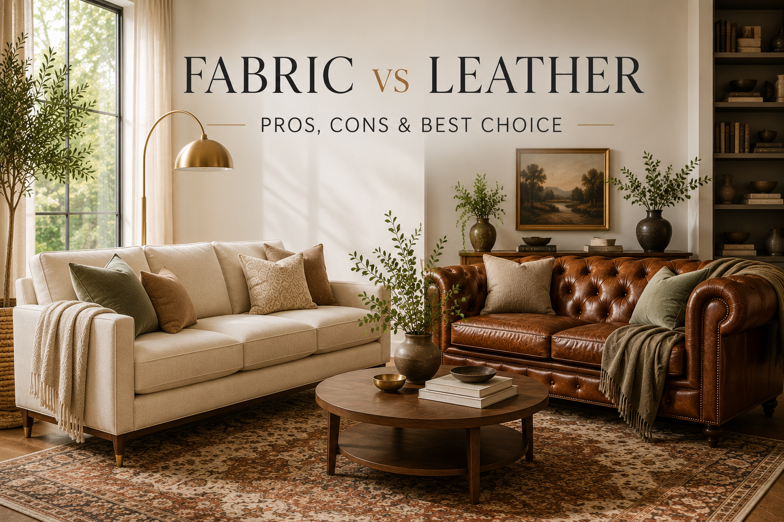 Fabric vs Leather Sofa: Pros, Cons & Best Choice