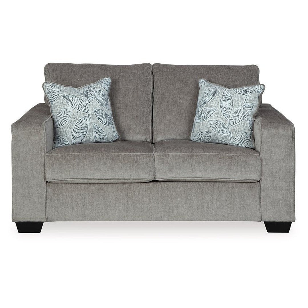 Altari Loveseat — slate, front view