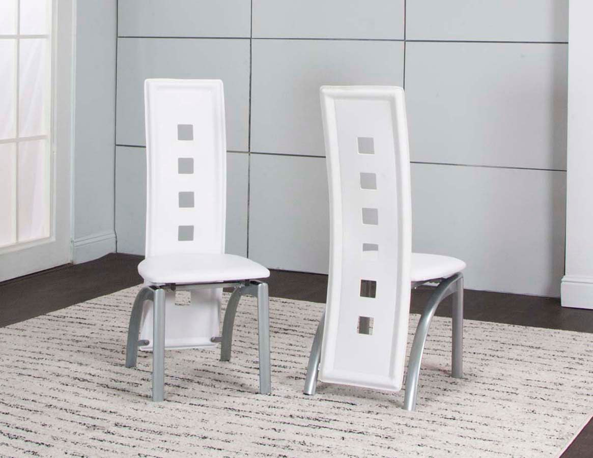 Casual Dining Valencia Platinum Side Chair 2pk - Dream Decor
