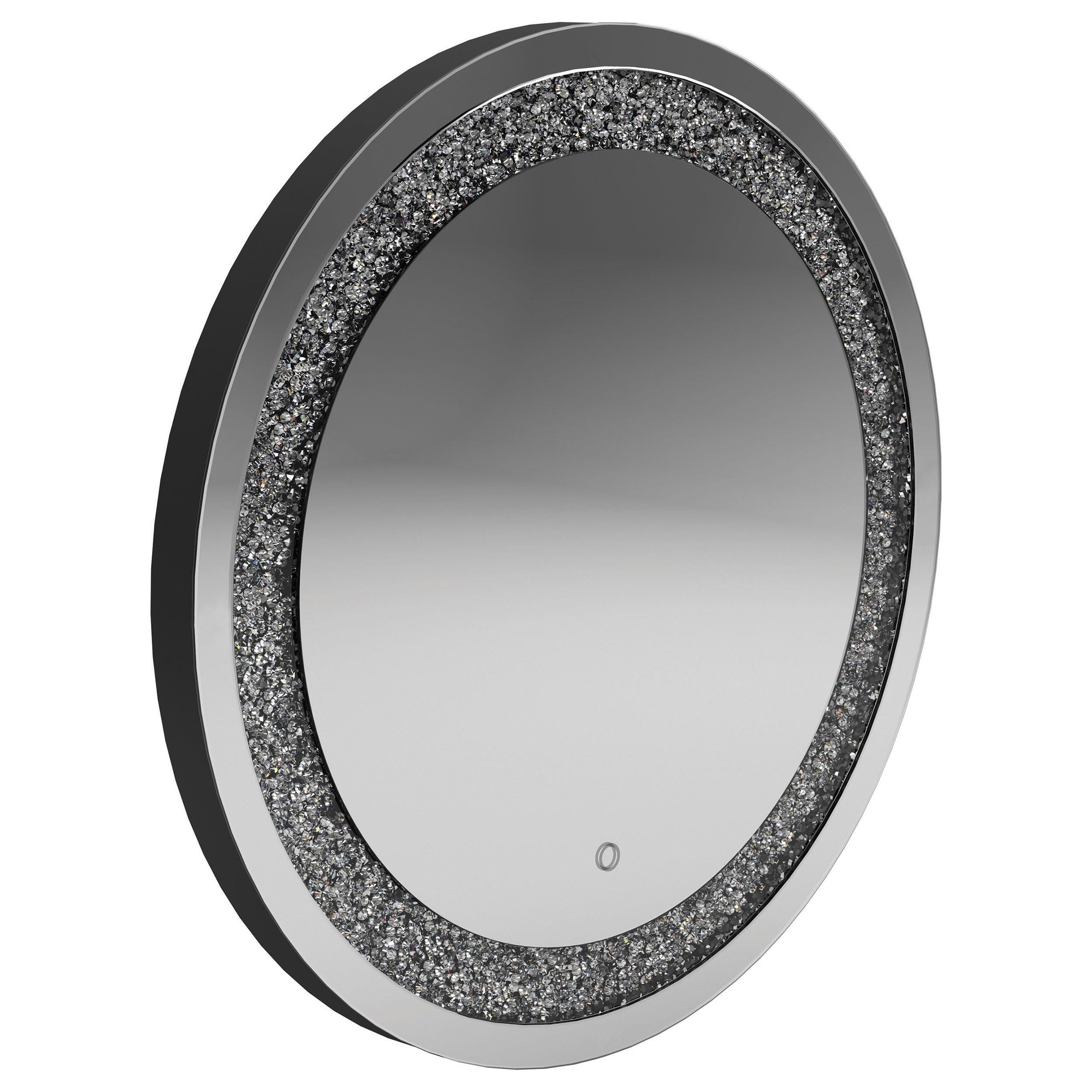 Landar Round Wall Mirror Silver - Dream Decor