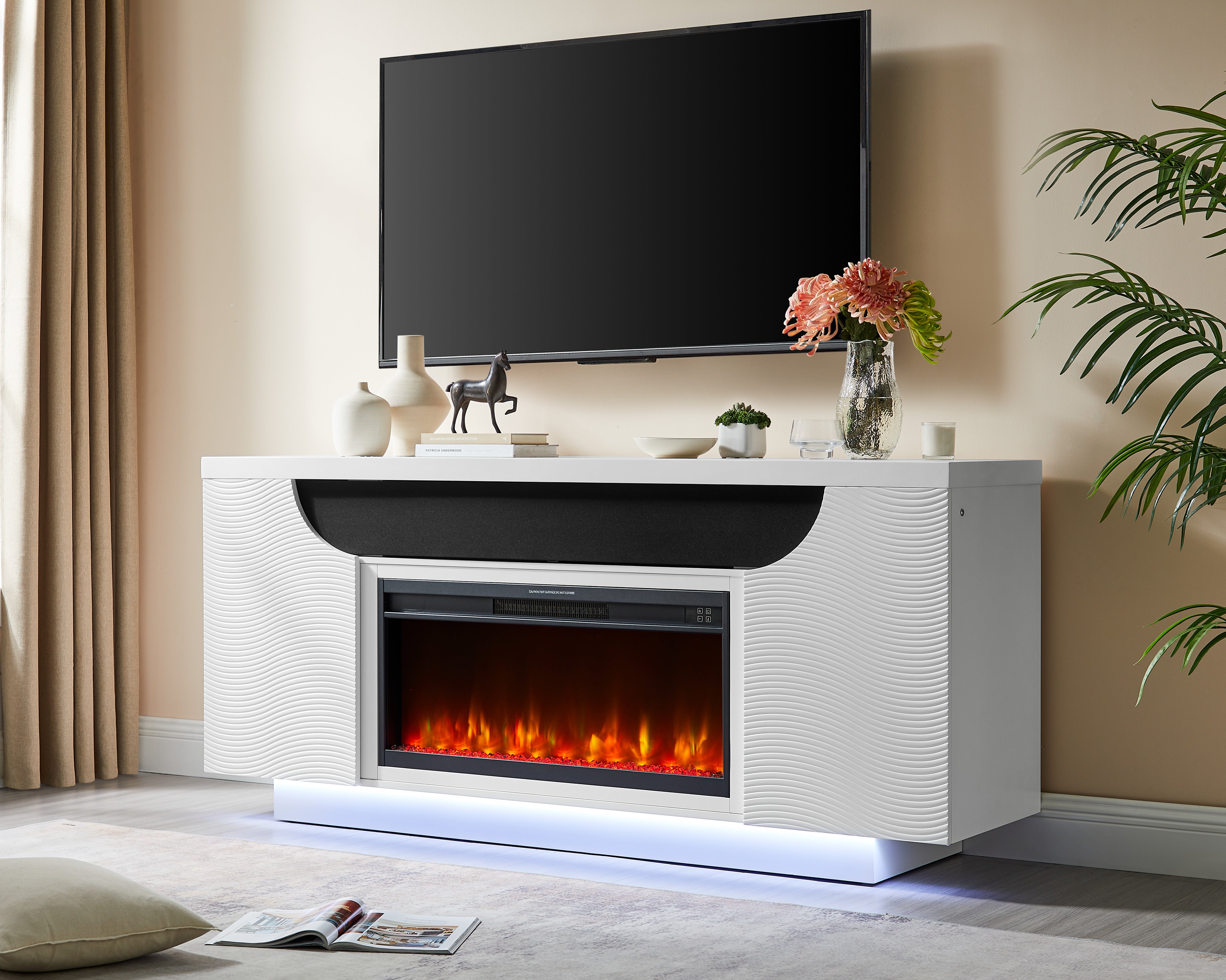 Aileen TV Stand with Fireplace