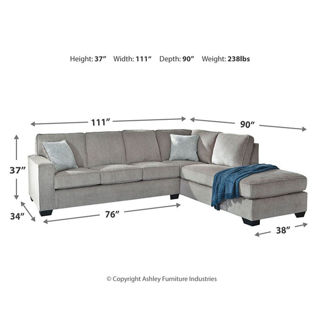 Altari Sectional with Chaise - Dream Decor