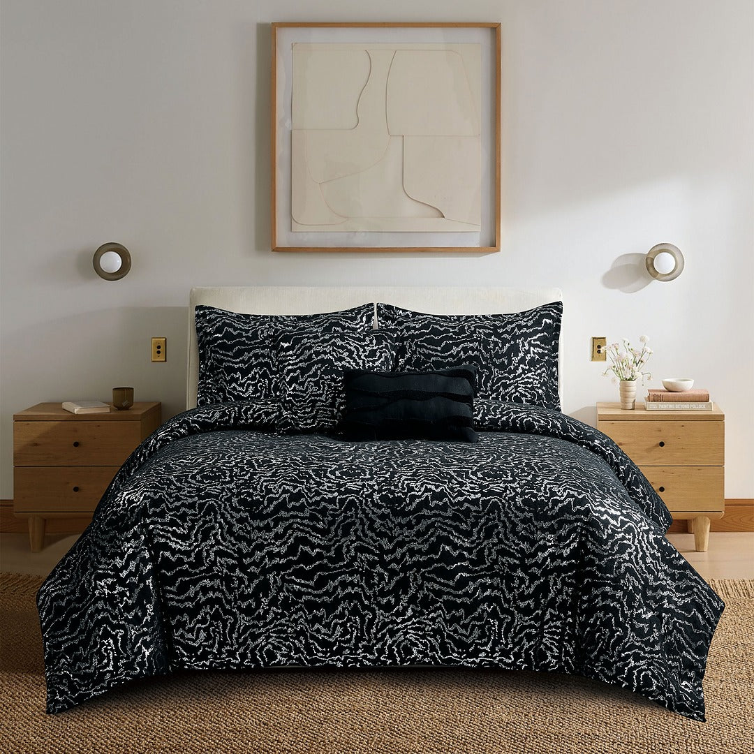 Busan Botanical Line Art 5-Piece Comforter Set