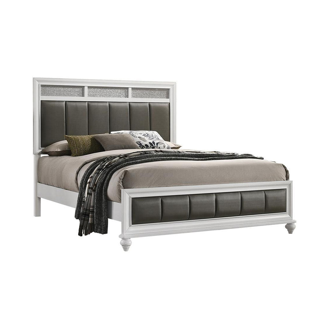Barzini Upholstered Panel Bed - Dream Decor