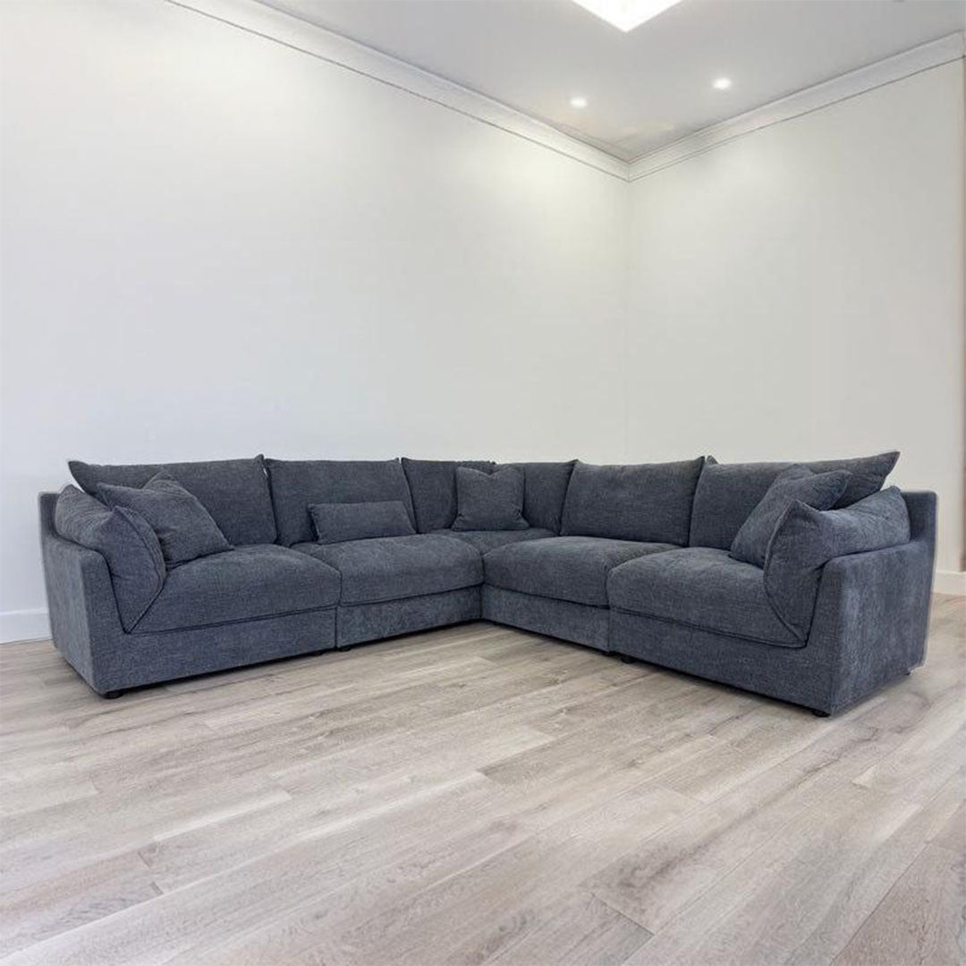 Cloud L-Shaped Sofa Sectional - Gray colour