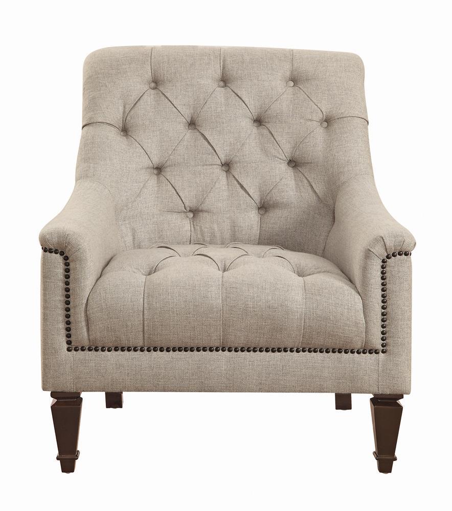 Avonlea Sloped Arm Upholstered Chair Grey - Dream Decor