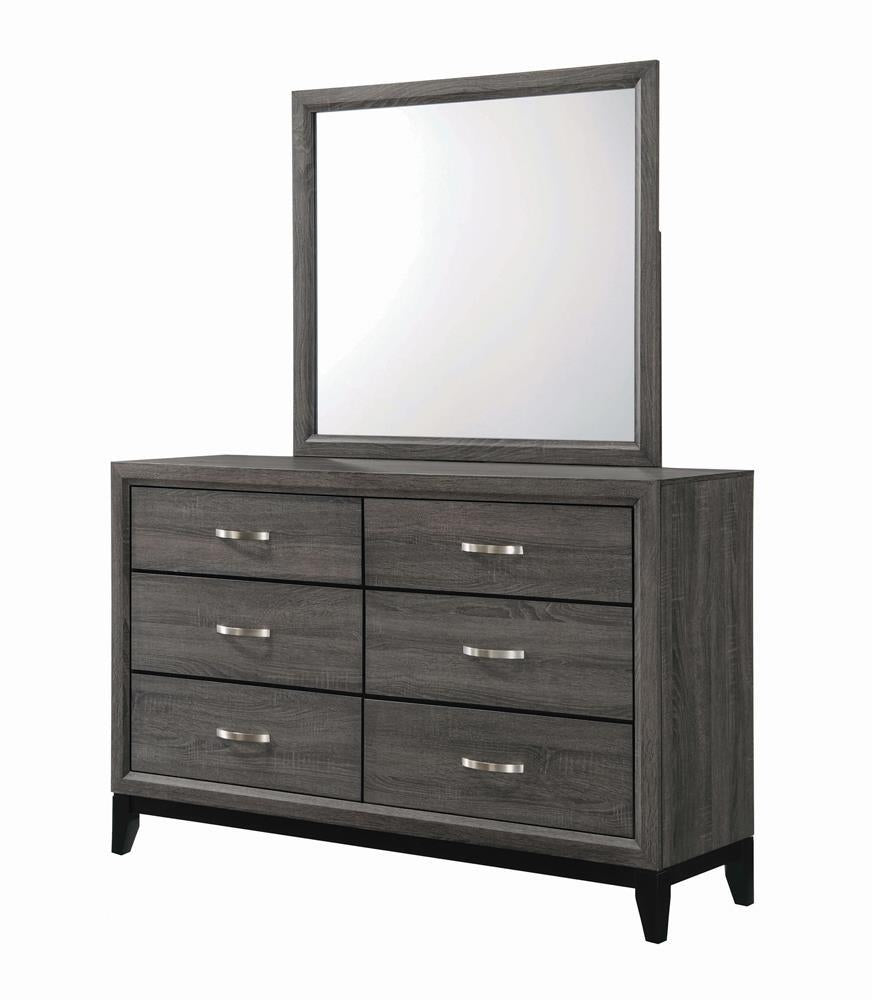 Watson Dresser Mirror Grey Oak - Dream Decor