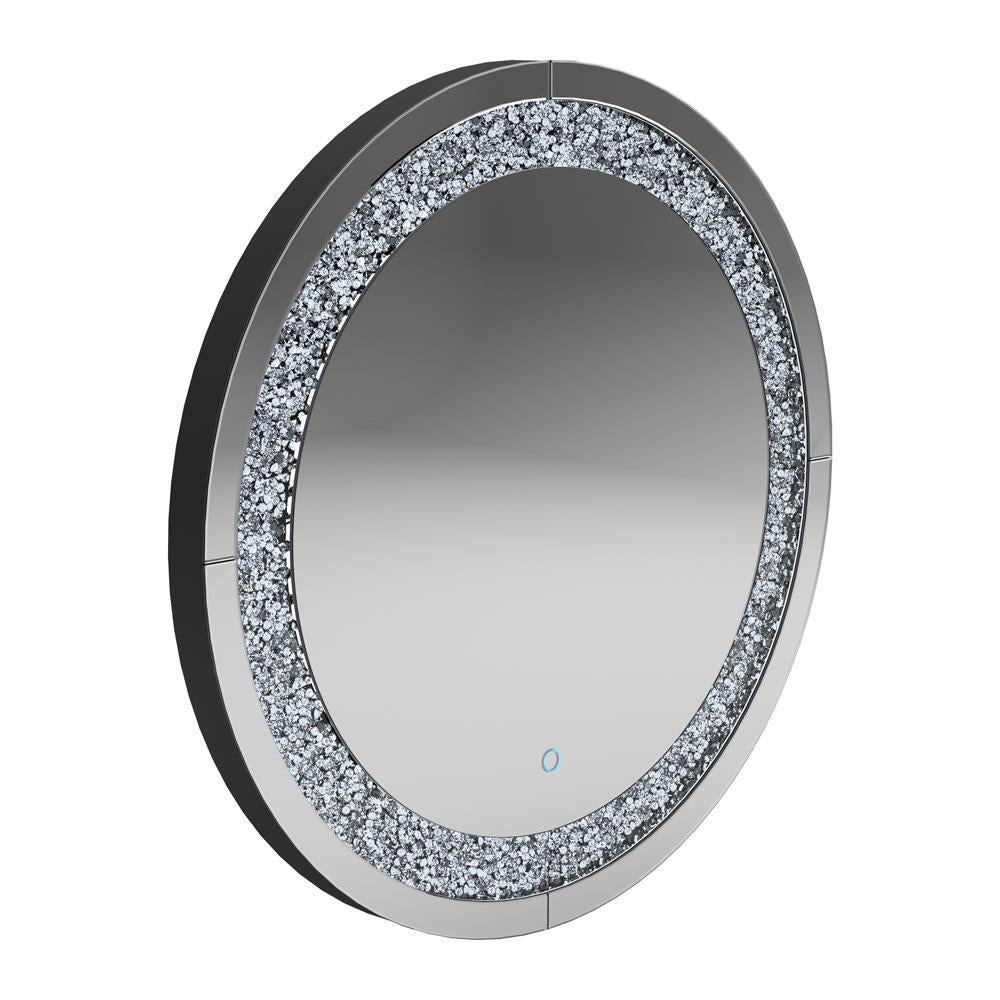 Landar Round Wall Mirror Silver - Dream Decor