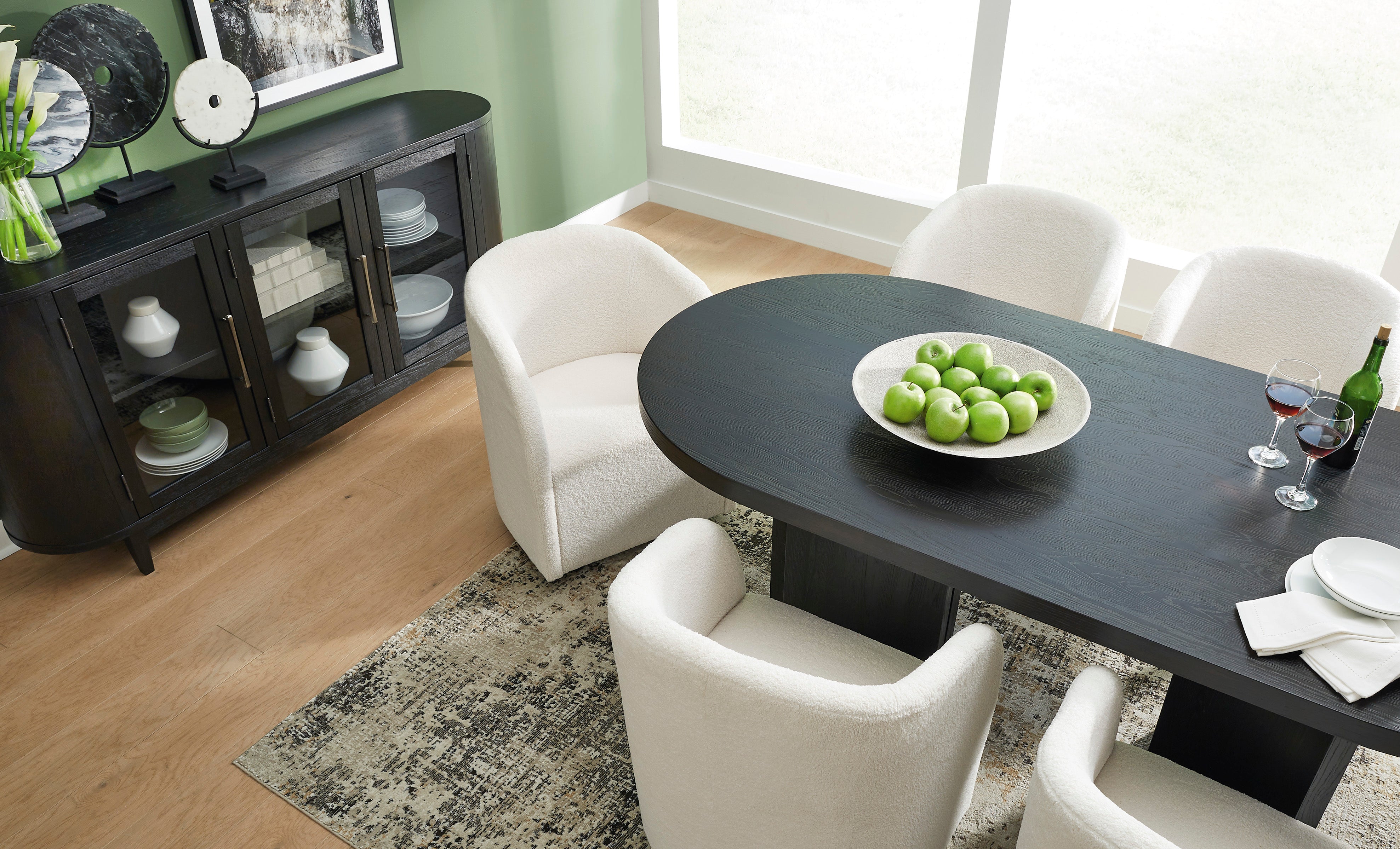 Rowanbeck Dining Arm Chair- top view