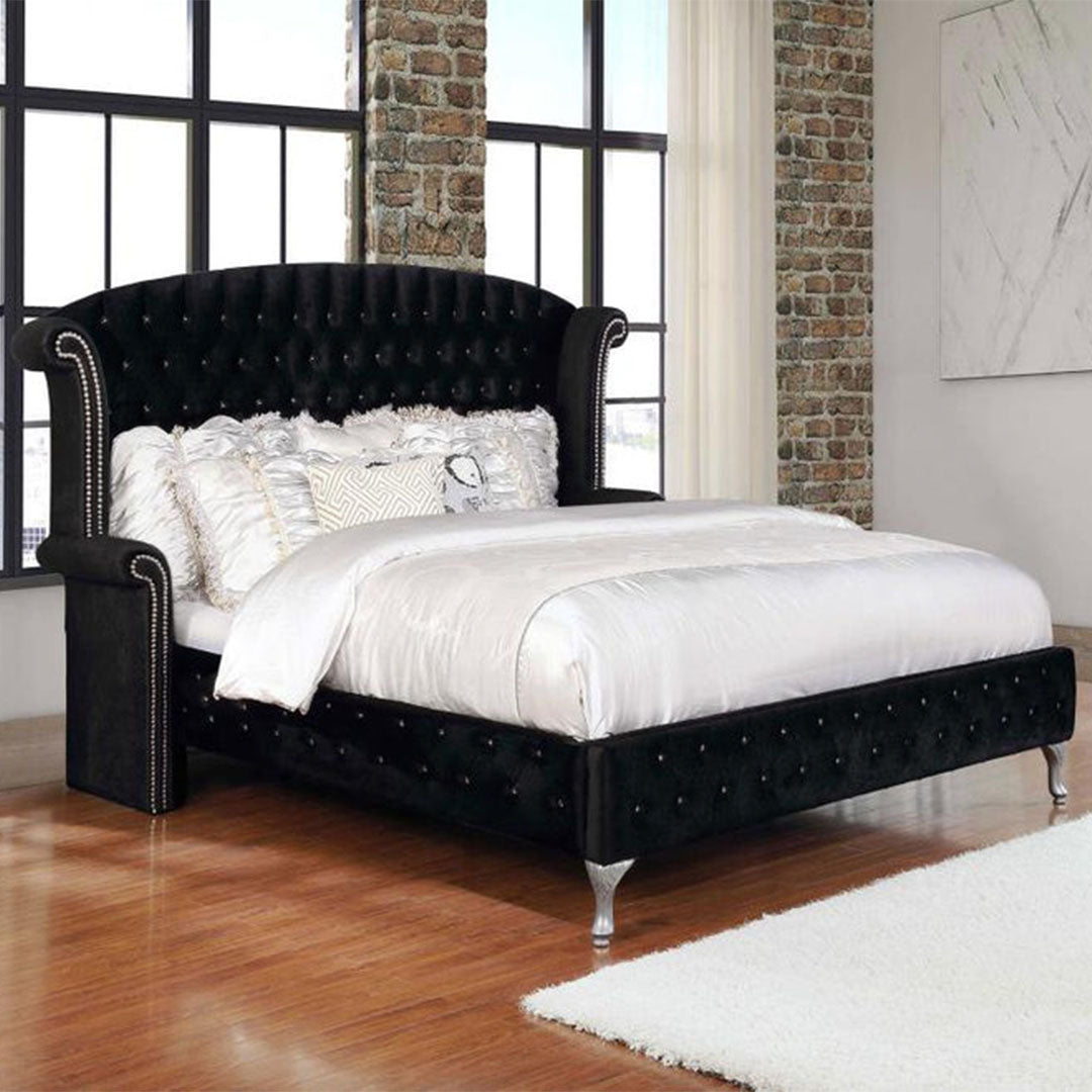 Deanna Upholstered Tufted Bed - Dream Decor