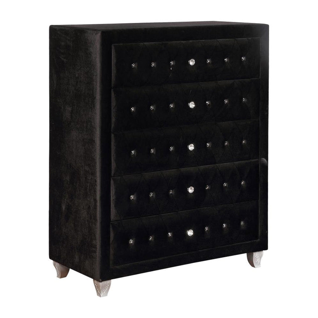 Cómoda rectangular Deanna de 5 cajones