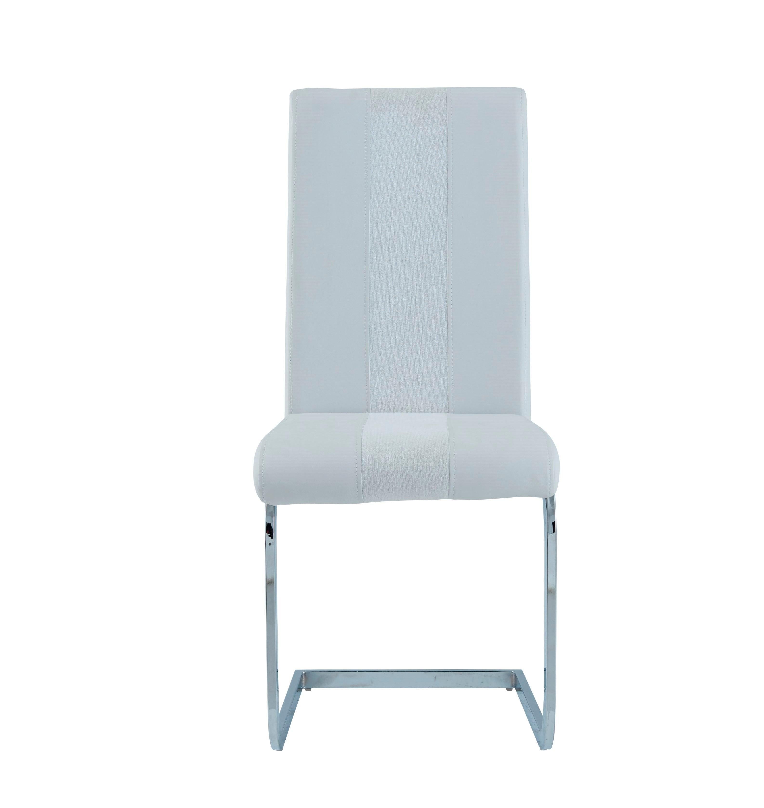 White Dining Chair D915DC-WH - Stylish Seating - Dream Decor