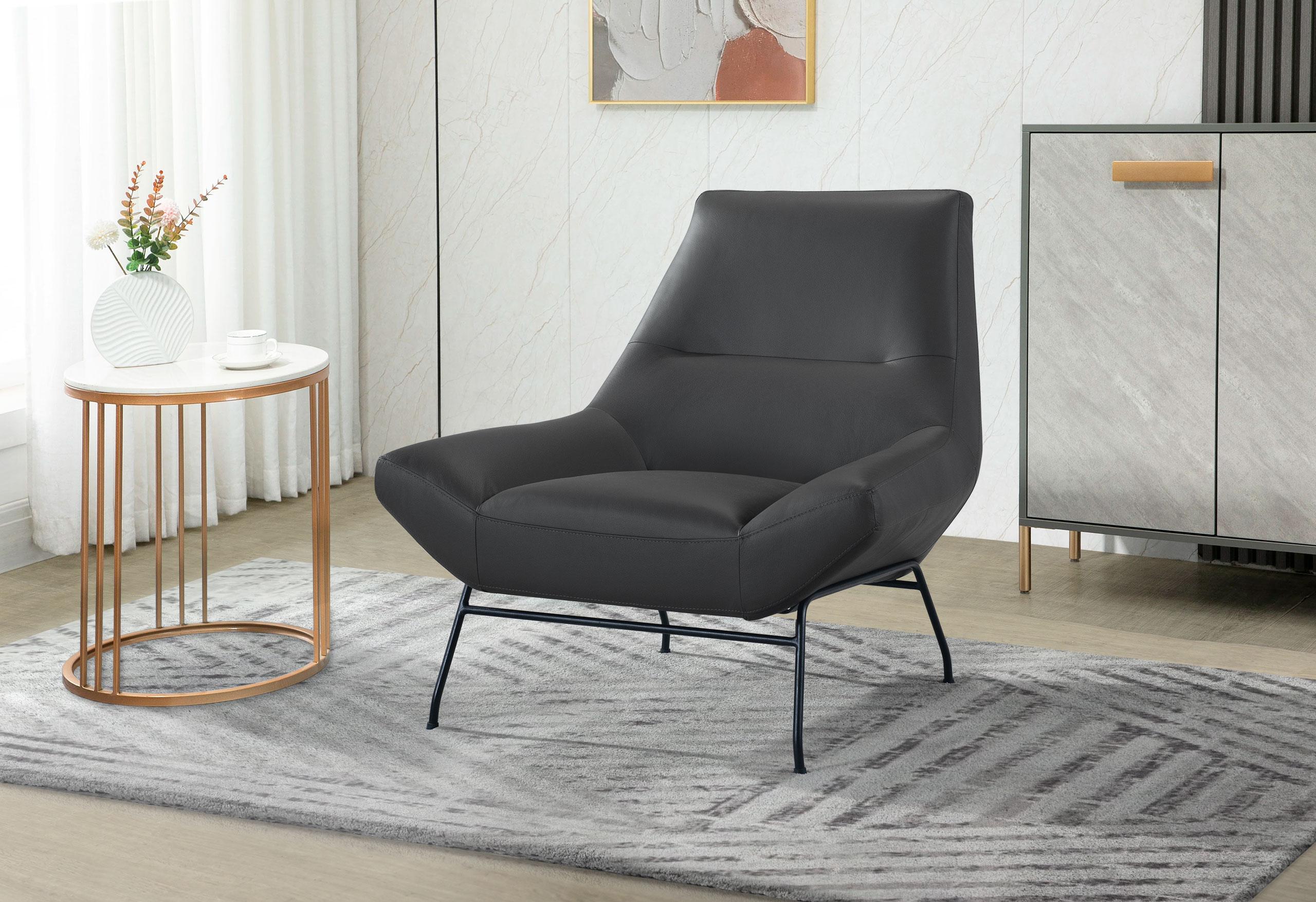Marina Leather Accent Chair - Dream Decor