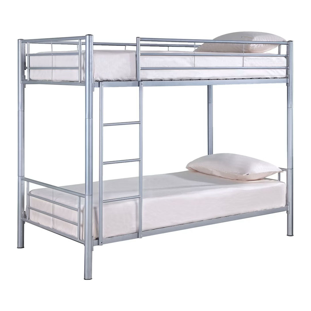 Hayward Twin Over Twin Bunk Bed Silver - Dream Decor