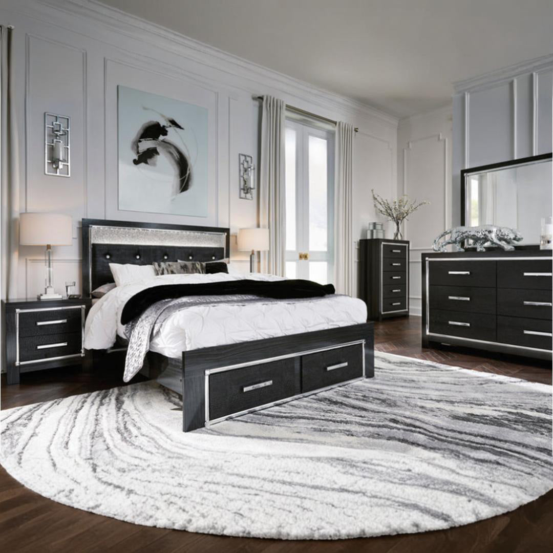 Kaydell Glam Upholstered Bedroom Set