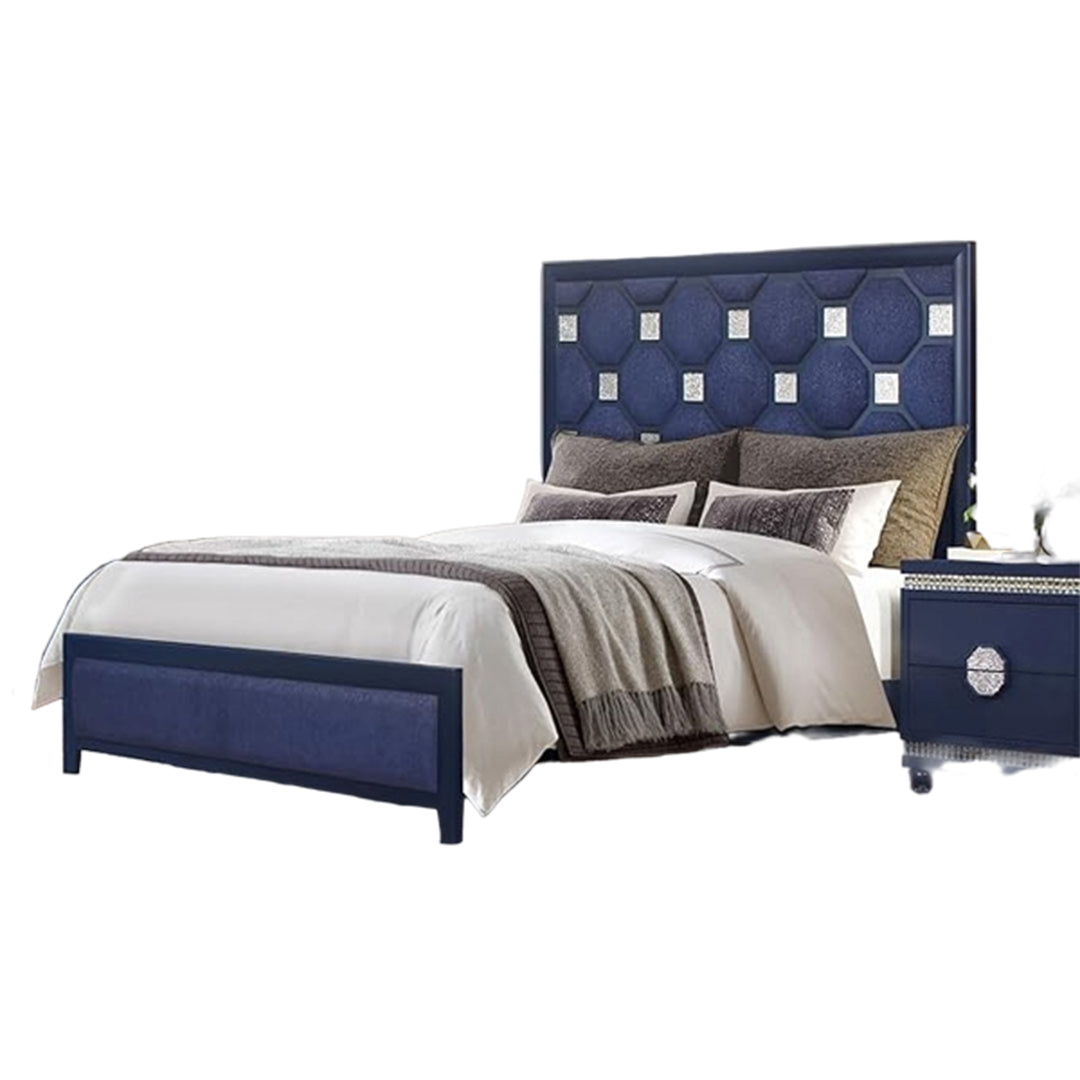 Kylie Blue Queen Bedroom - Dream Decor