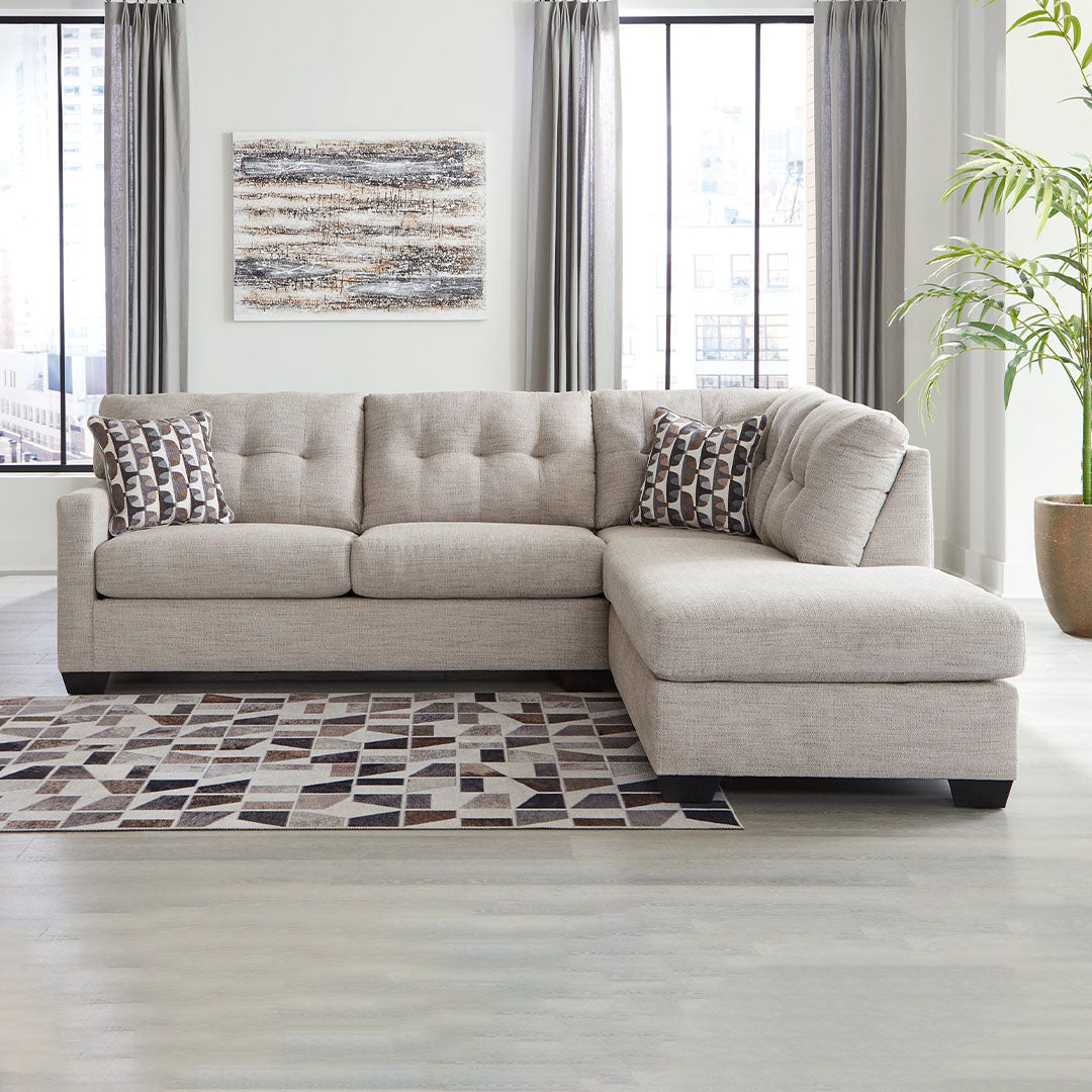 Mahoney Pebble Sectional with Chaise - Dream Decor