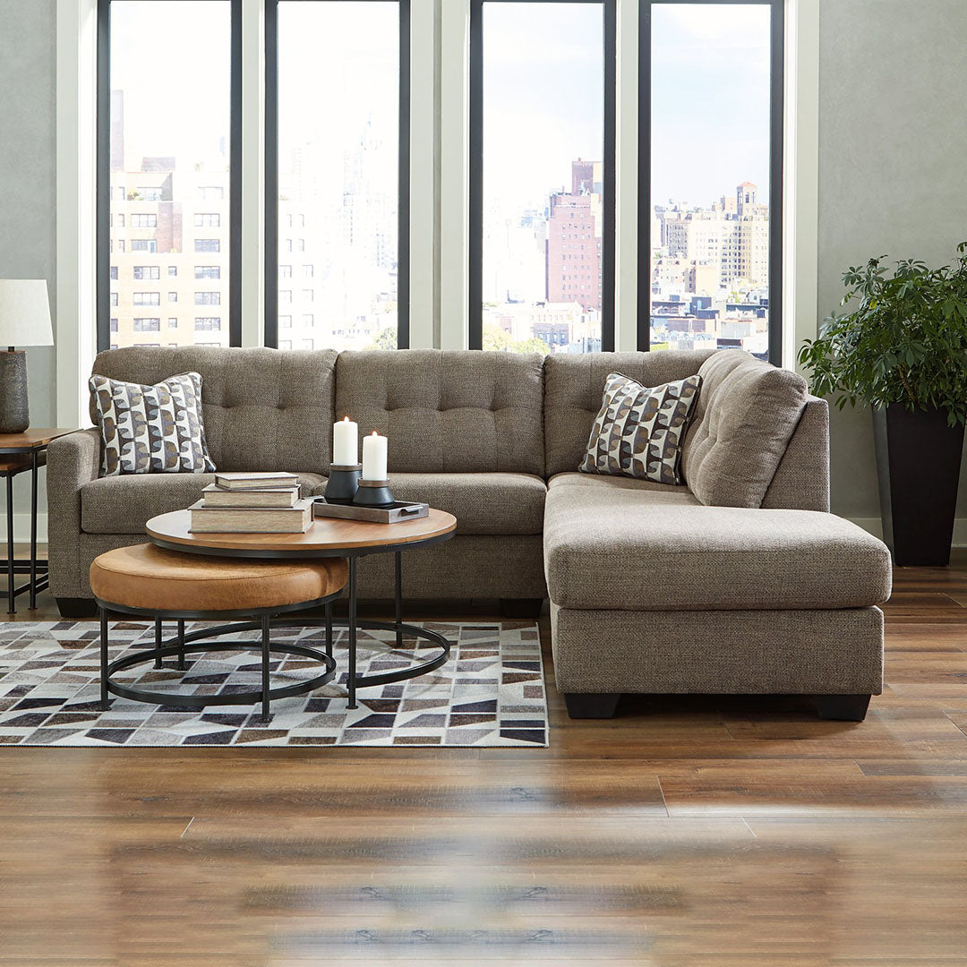 Mahoney Pebble Sectional with Chaise - Dream Decor