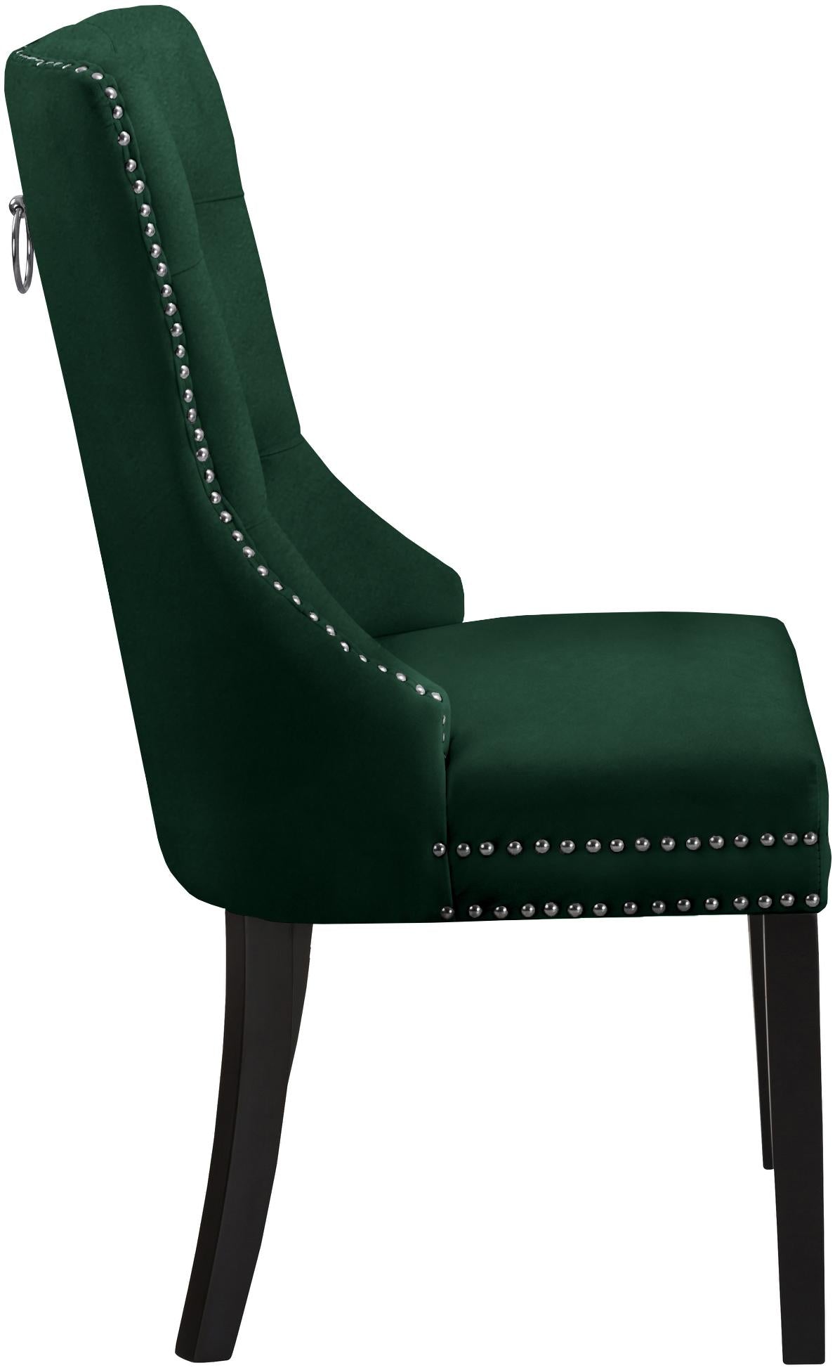 Nikki Green Velvet Dining Chair - Dream Decor