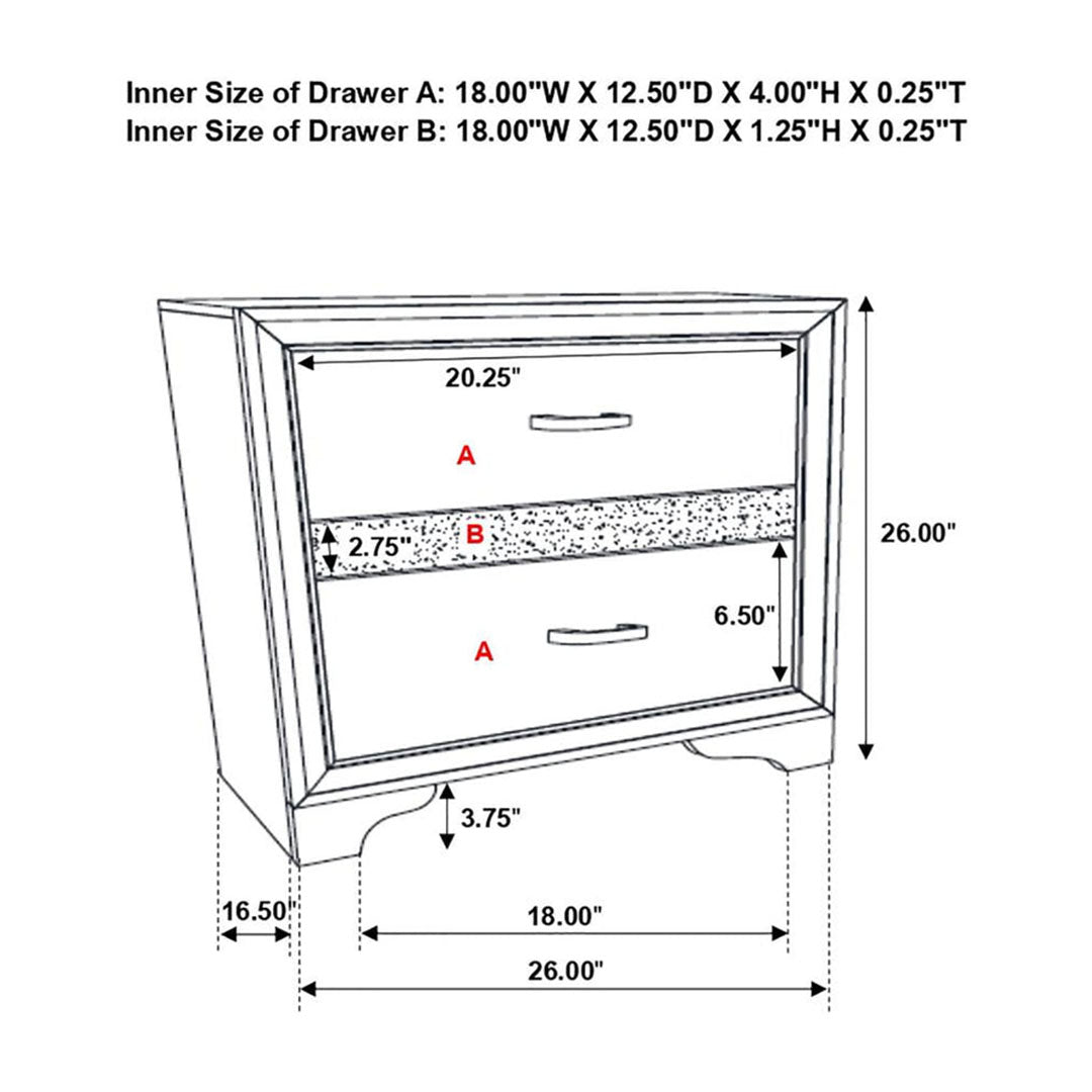 Miranda Nightstand - Dream Decor