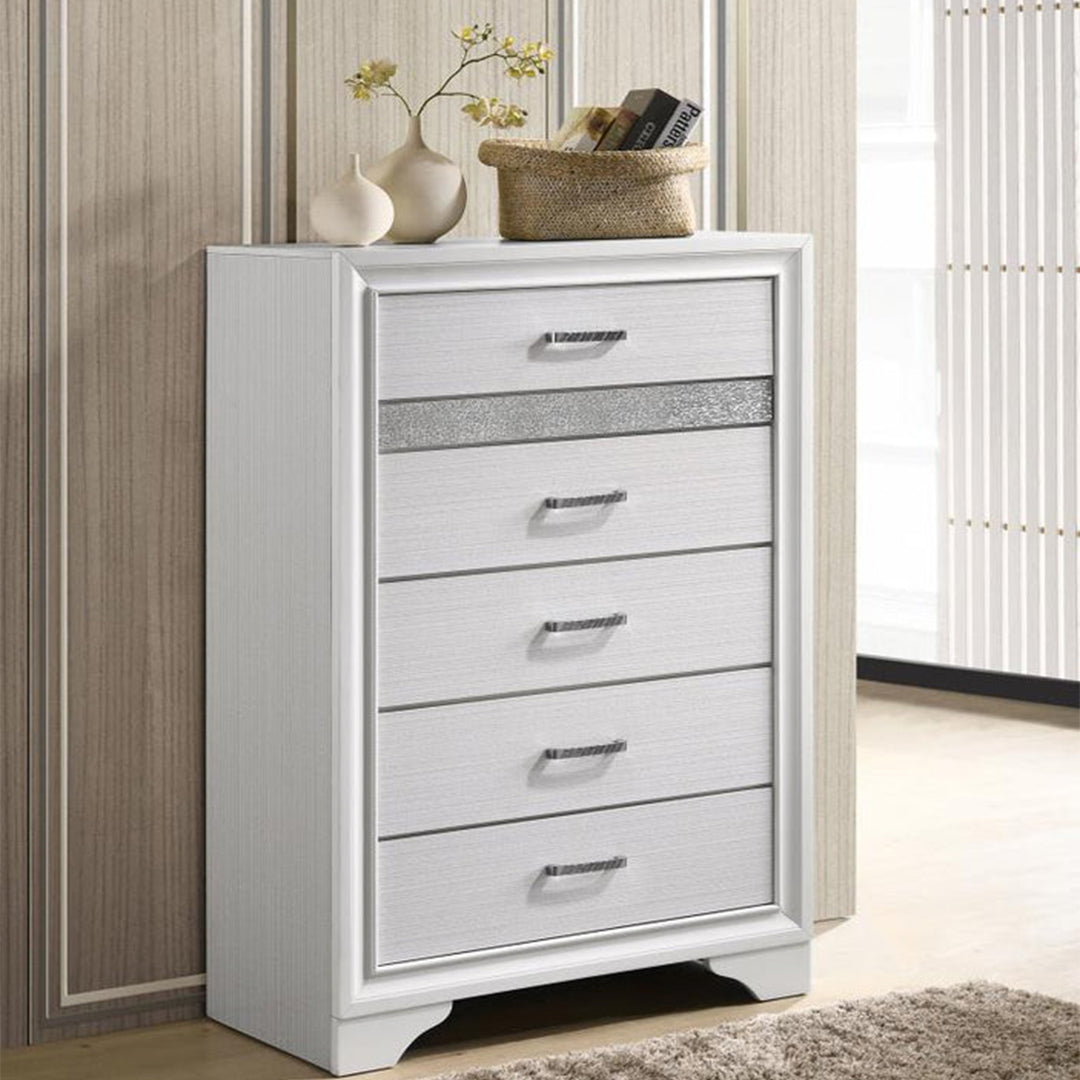 Miranda White Platform Storage Bedroom