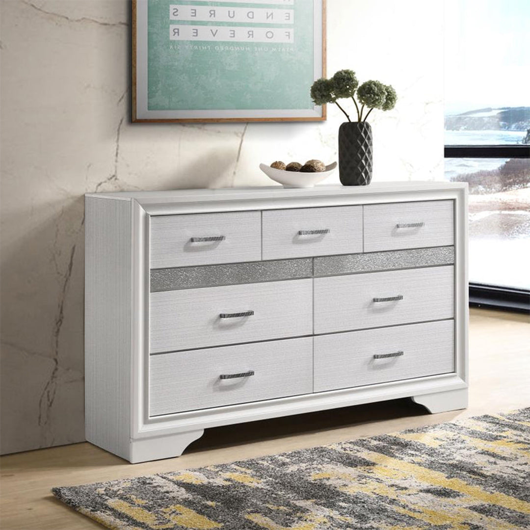 Miranda White Platform Storage Bedroom