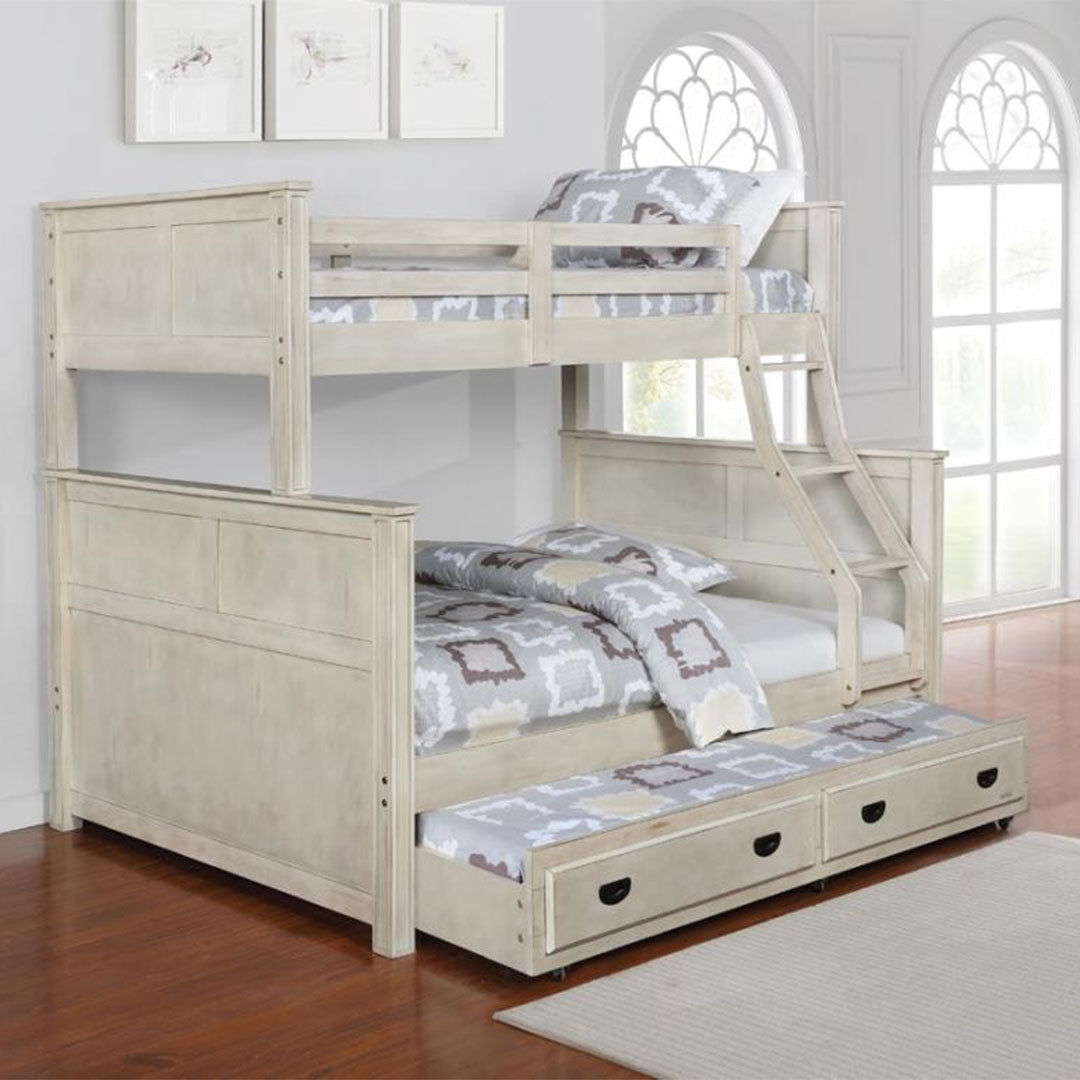 Montrose Twin/full Bunk Bed - Antique White - Dream Decor