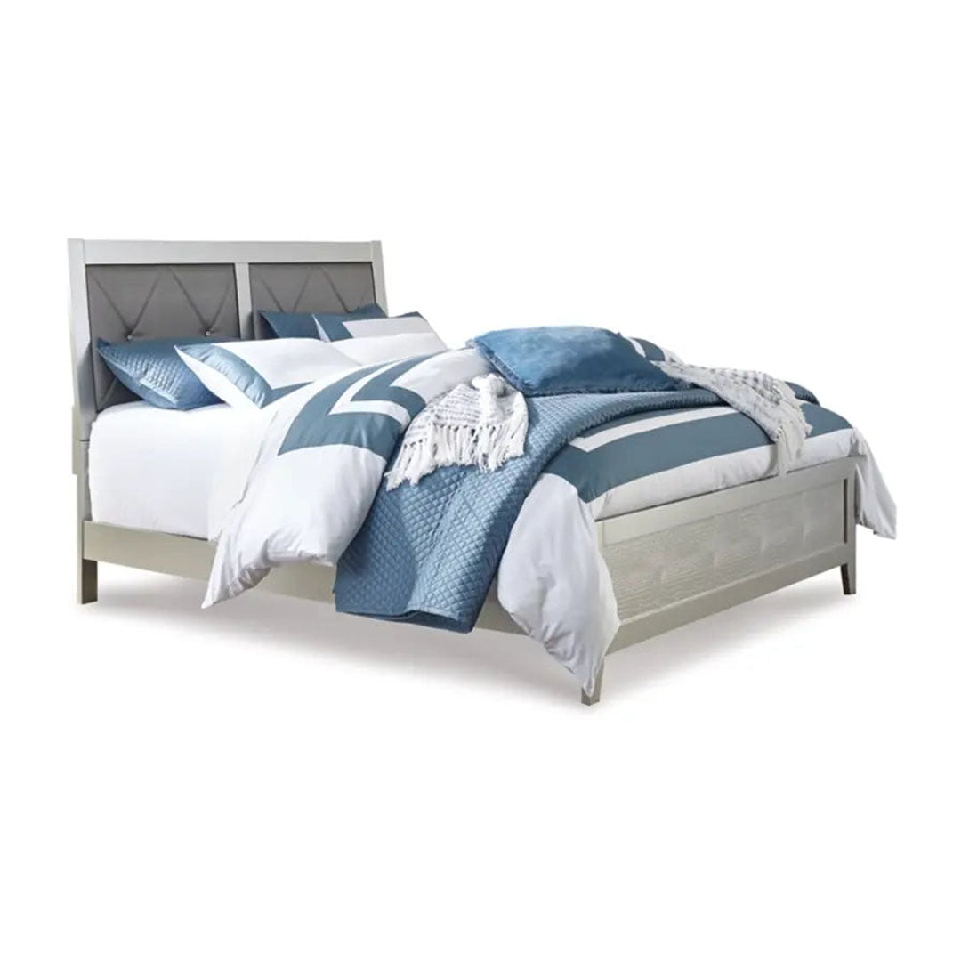 Olivet Upholstered Panel Bed - Dream Decor