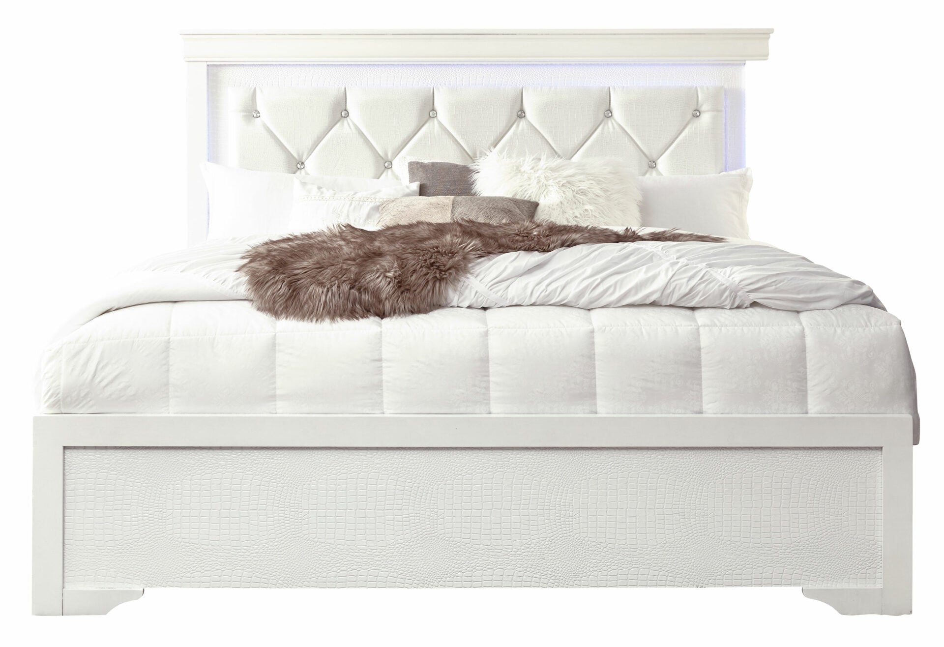 Pompei Upholstered Bed - Dream Decor