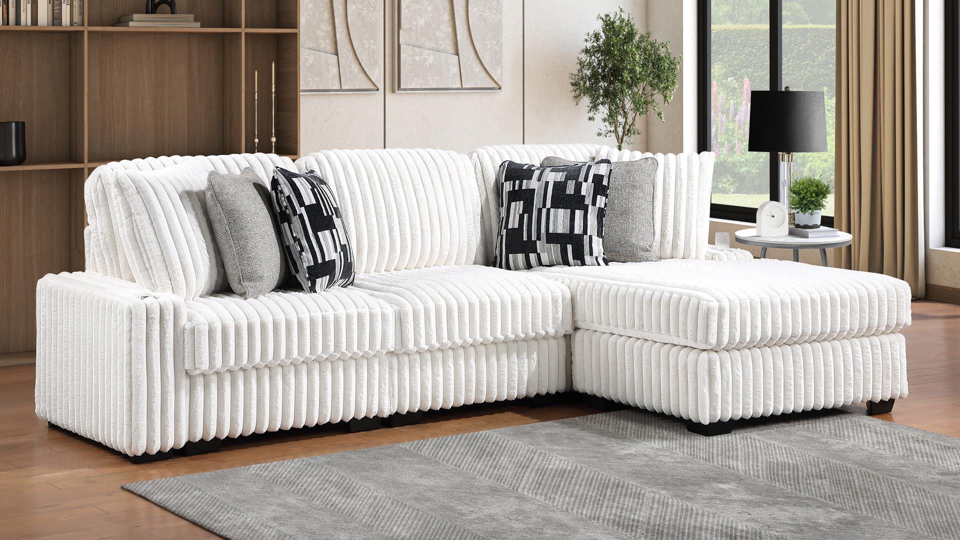 Puffy Sectional with Chaise