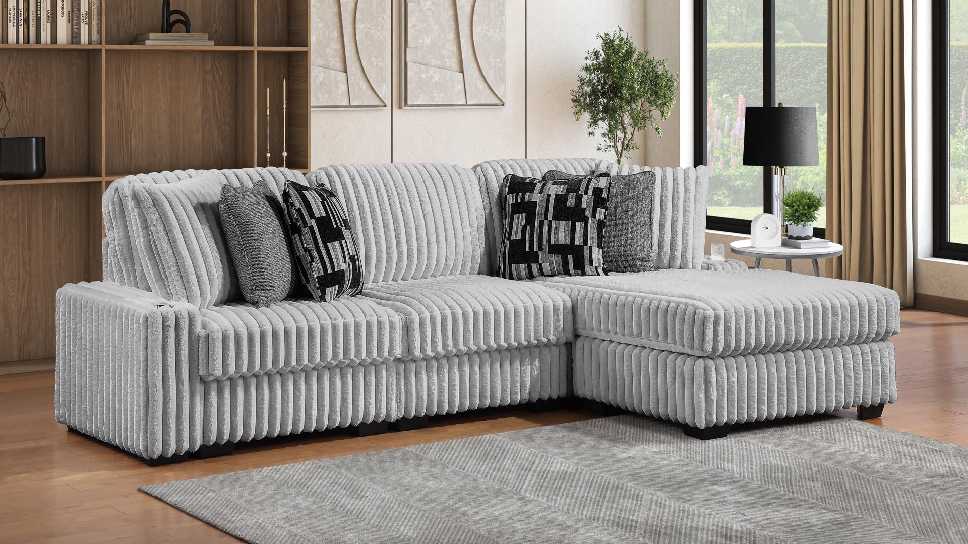 Puffy Sectional with Chaise