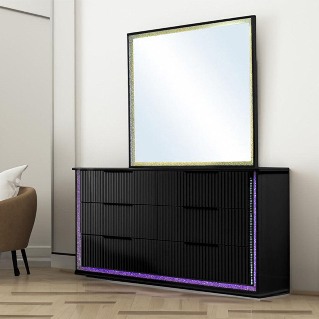 Pallas LED Dresser in Black - Modern LED Design - Dream Decor
