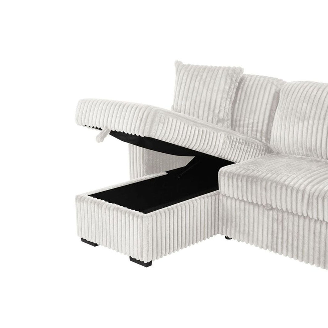 Plush L-Shaped Sectional