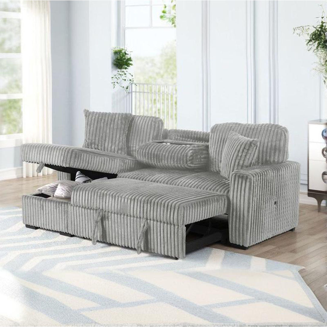 Plush L-Shaped Sectional