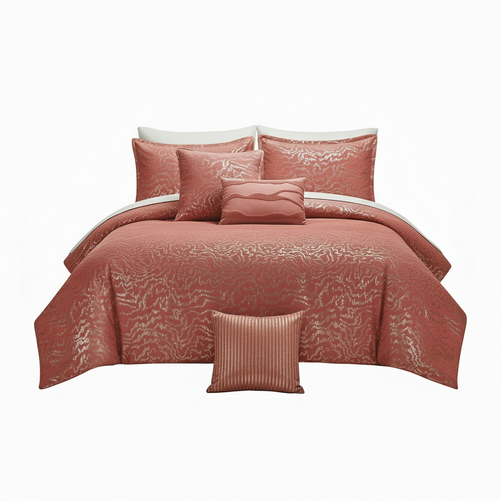 Busan Botanical Line Art 5-Piece Comforter Set