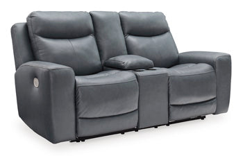 Mindanao Power Reclining Loveseat with Console - Dream Decor