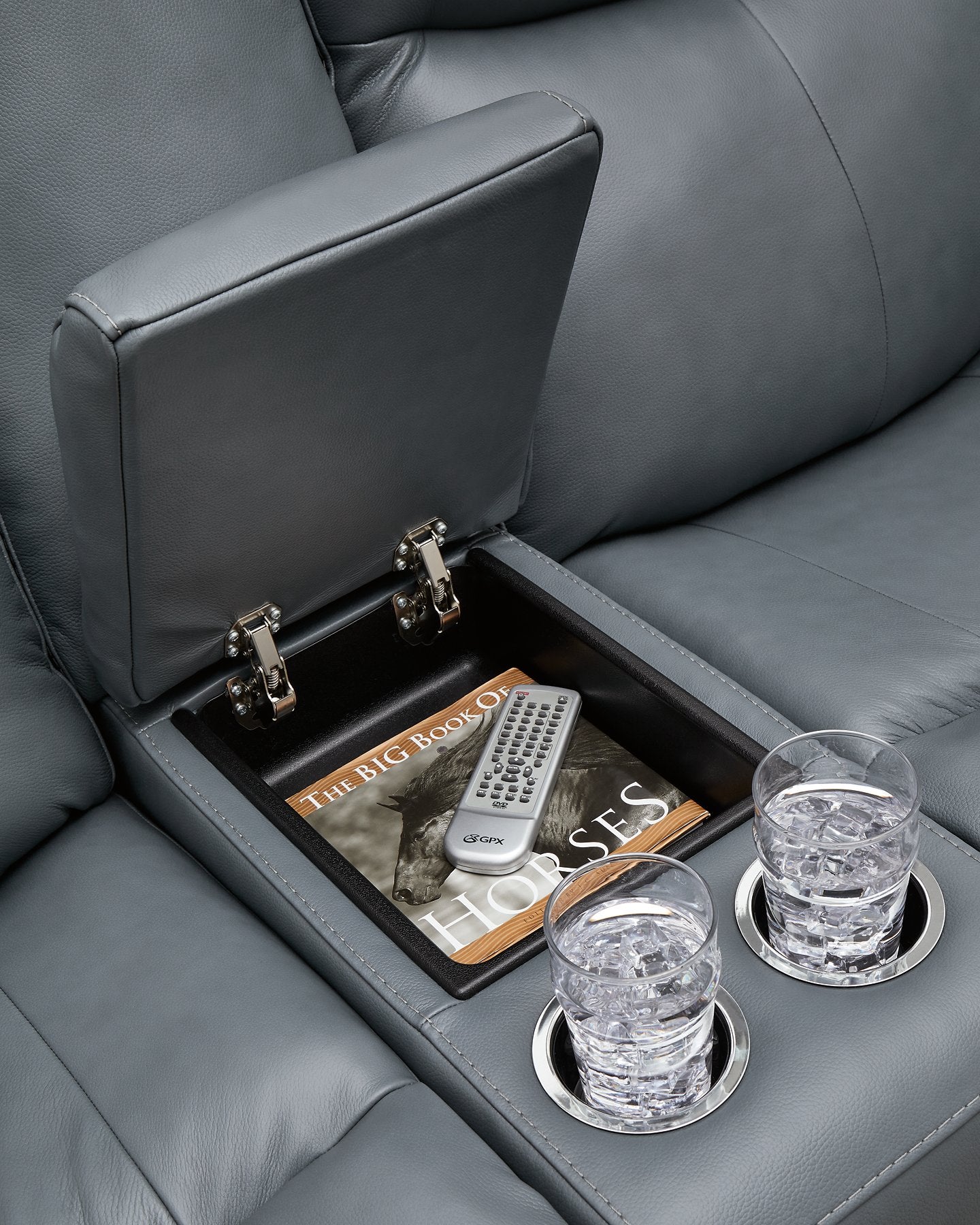 Mindanao Power Reclining Loveseat with Console - Dream Decor