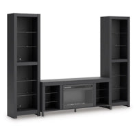 Cayberry 3-Piece Entertainment Center with Electric Fireplace - Dream Decor