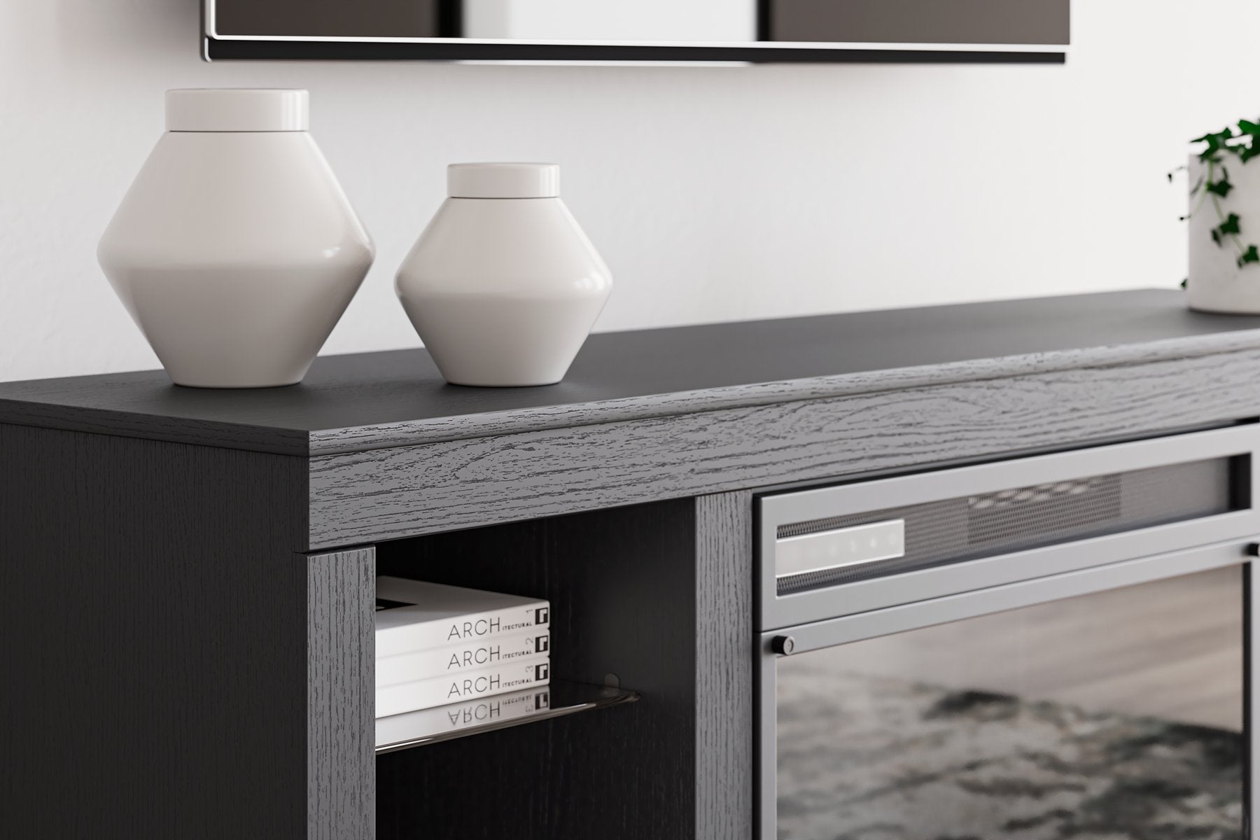 Cayberry 60" TV Stand with Electric Fireplace - Dream Decor