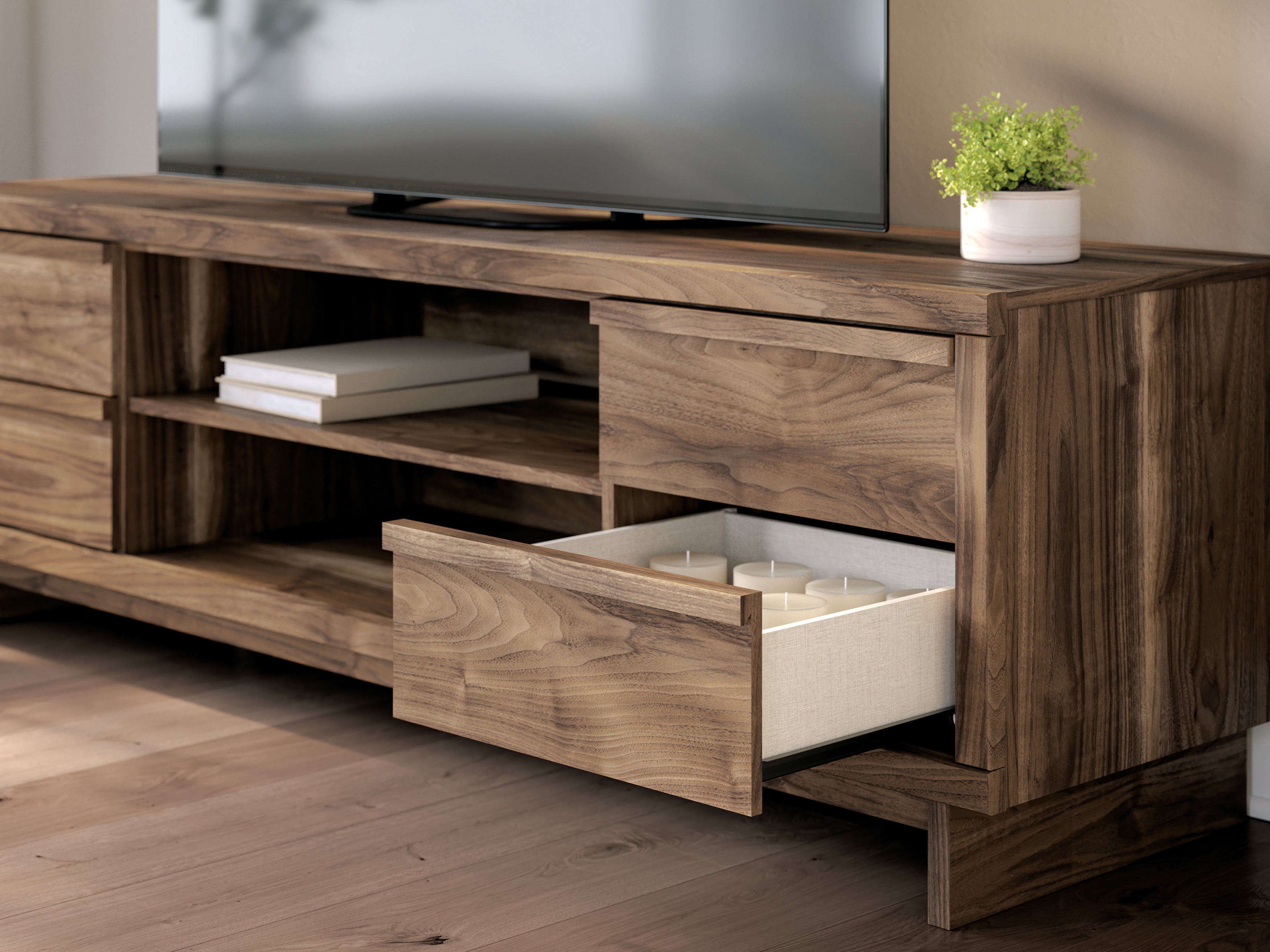Zadilyn TV Stand with Fireplace