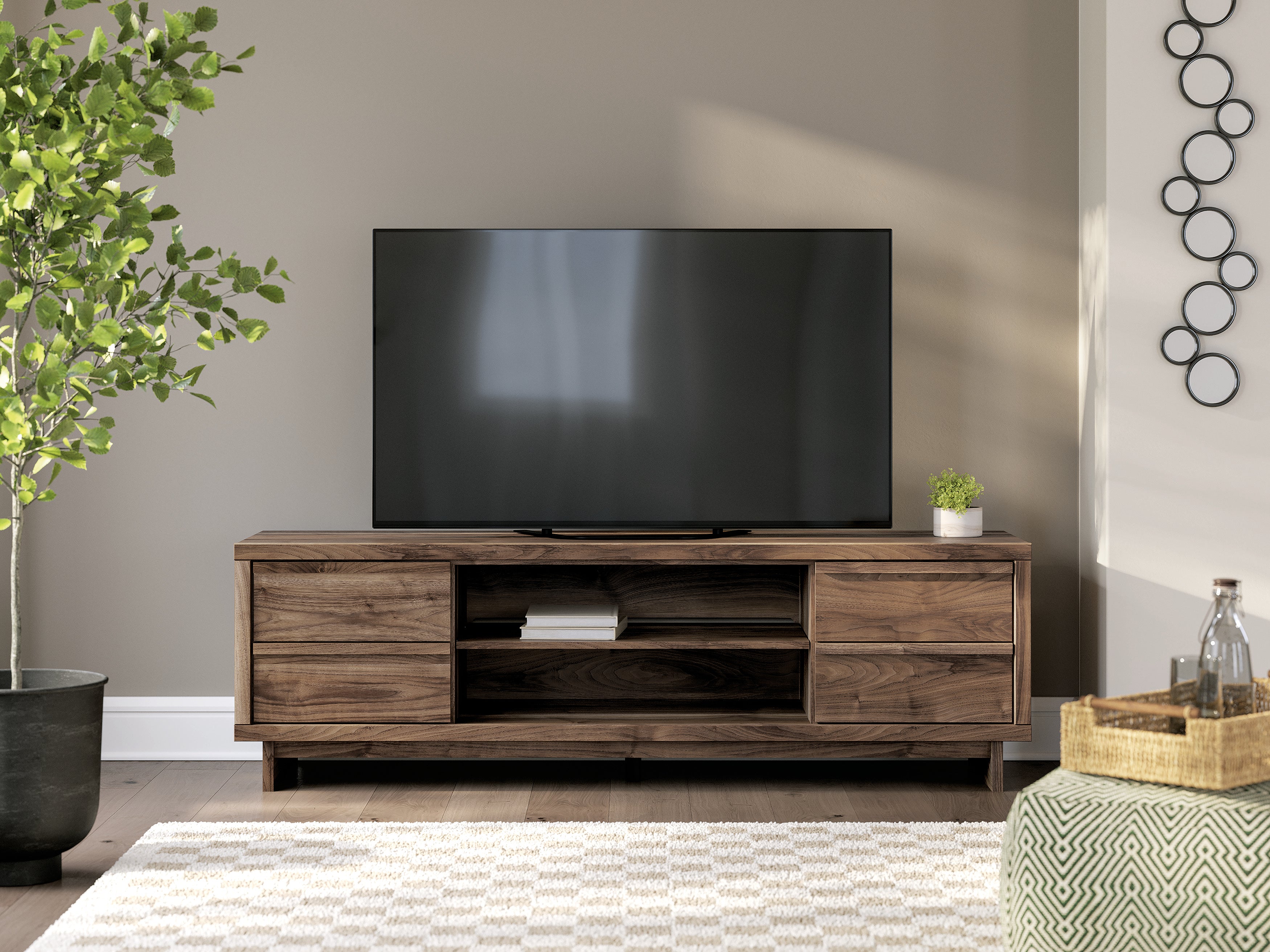 Zadilyn TV Stand with Fireplace