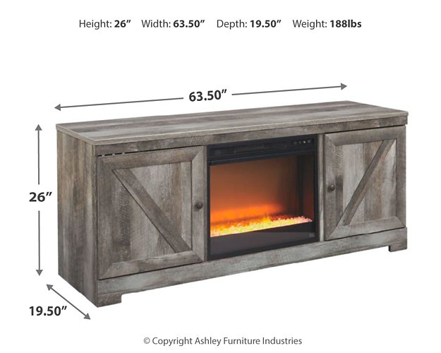 Wynnlow 63" TV Stand with Electric Fireplace - Dream Decor