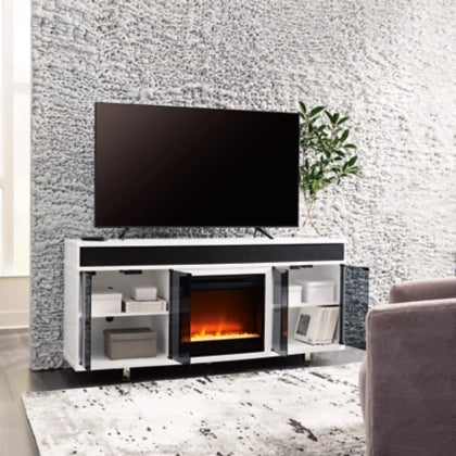 Gardoni 72" TV Stand with Electric Fireplace - Dream Decor