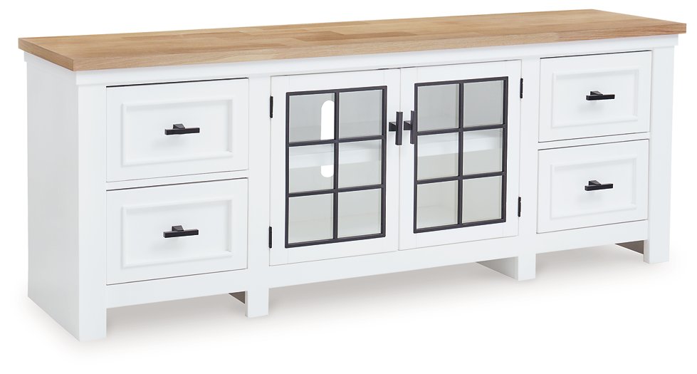 Ashbryn 74" TV Stand - Dream Decor