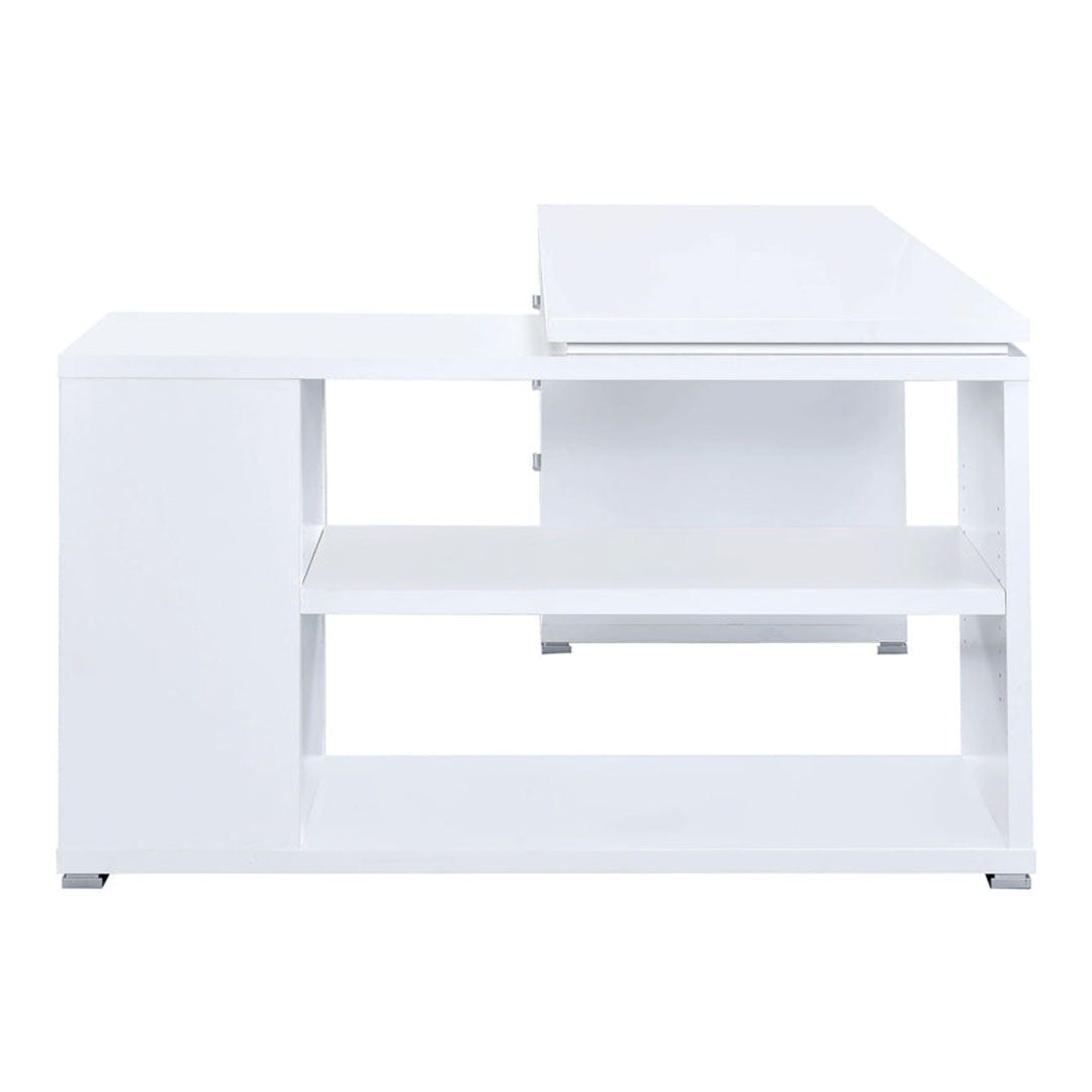 Escritorio de oficina en forma de L de Yvette: espacioso y práctico