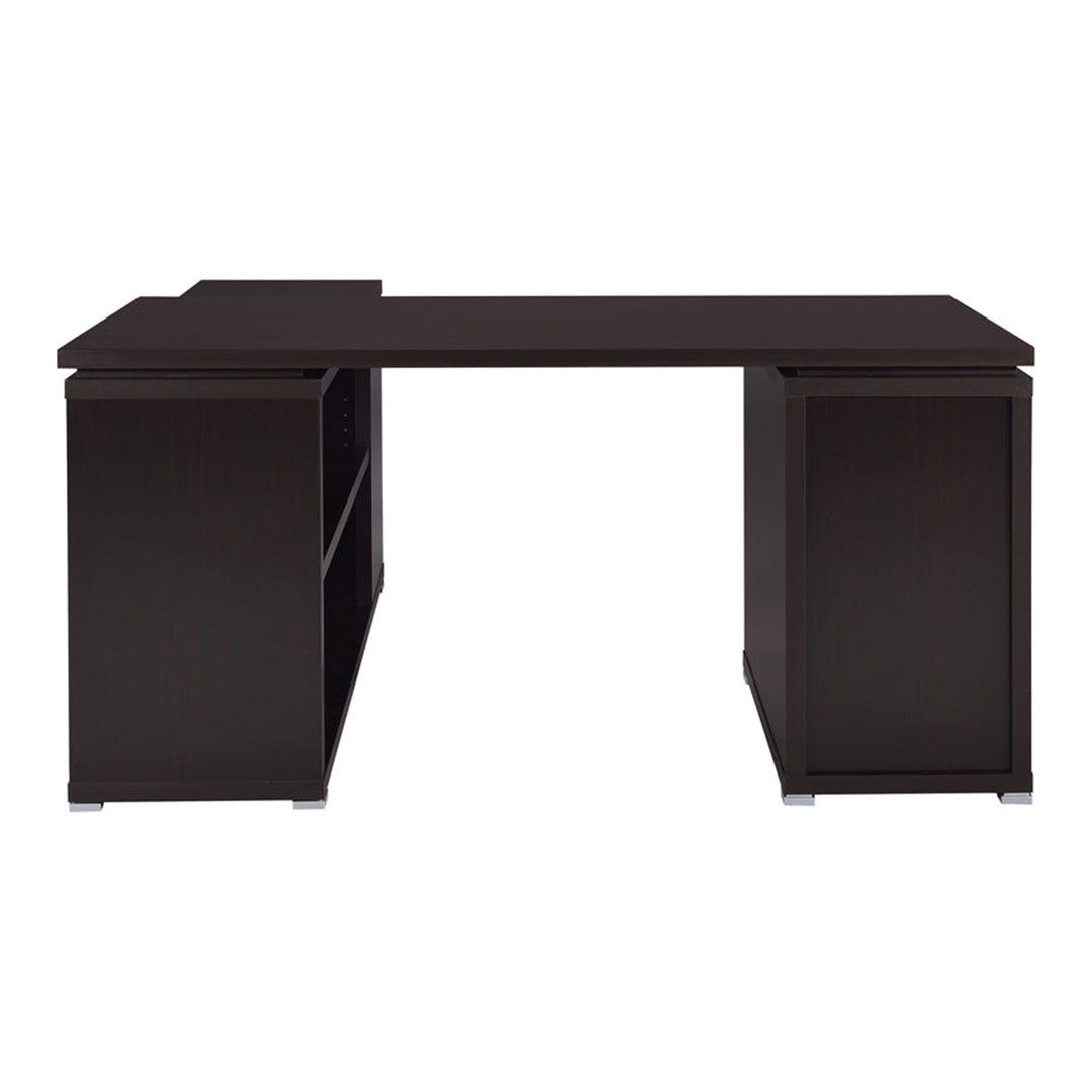 Escritorio de oficina en forma de L de Yvette: espacioso y práctico