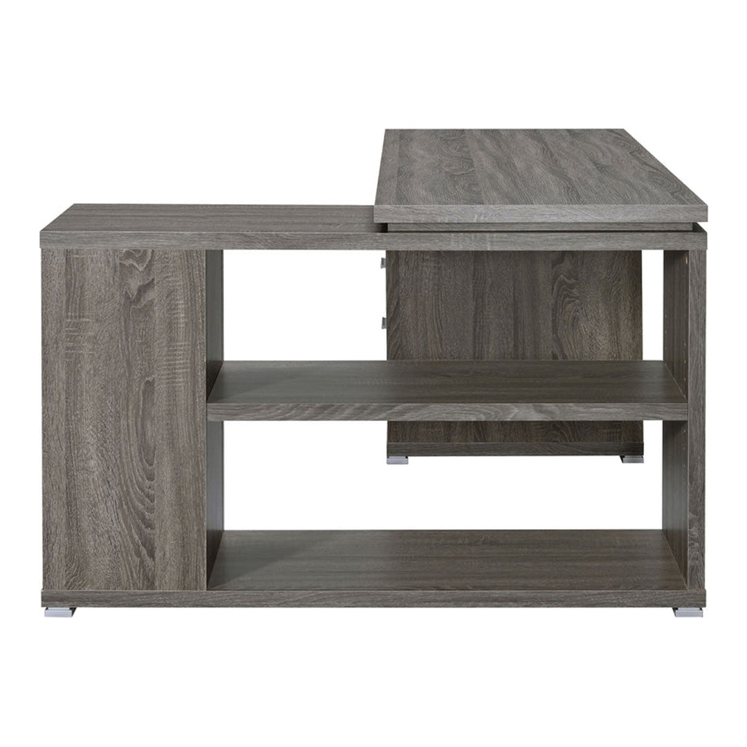 Escritorio de oficina en forma de L de Yvette: espacioso y práctico