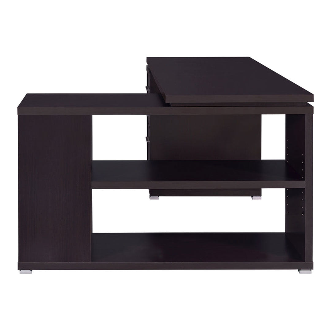 Escritorio de oficina en forma de L de Yvette: espacioso y práctico