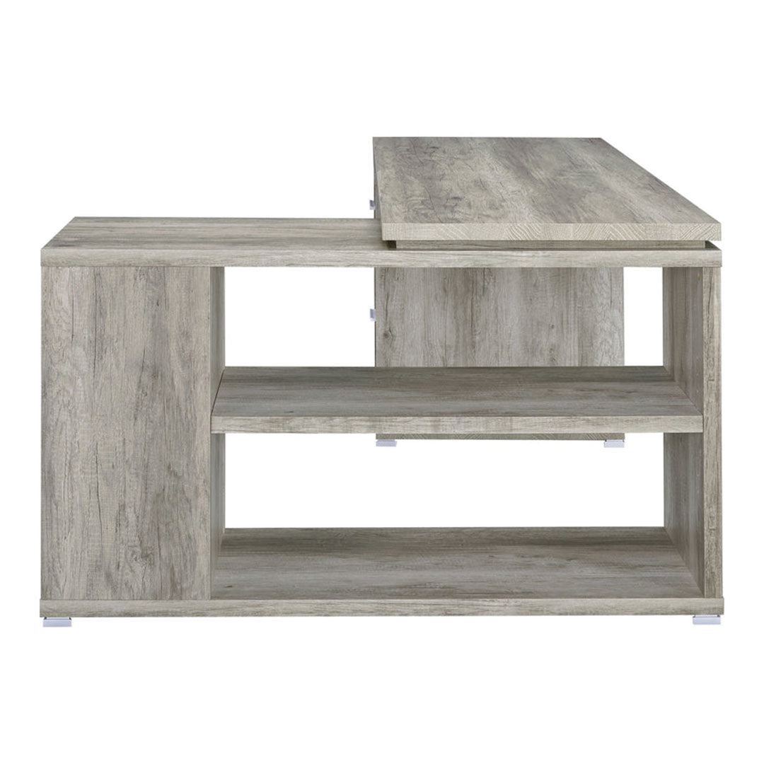 Escritorio de oficina en forma de L de Yvette: espacioso y práctico