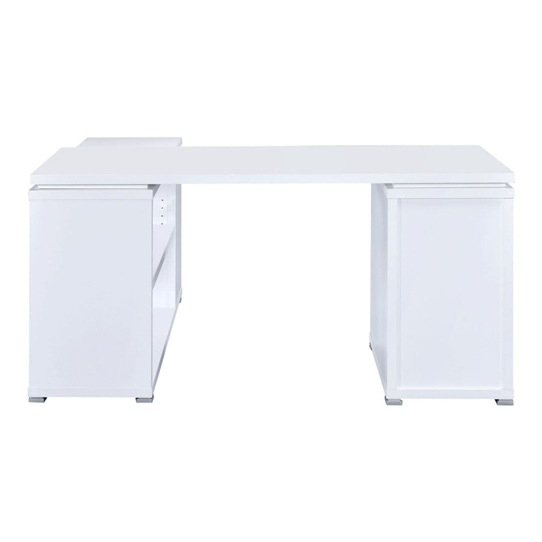 Escritorio de oficina en forma de L de Yvette: espacioso y práctico